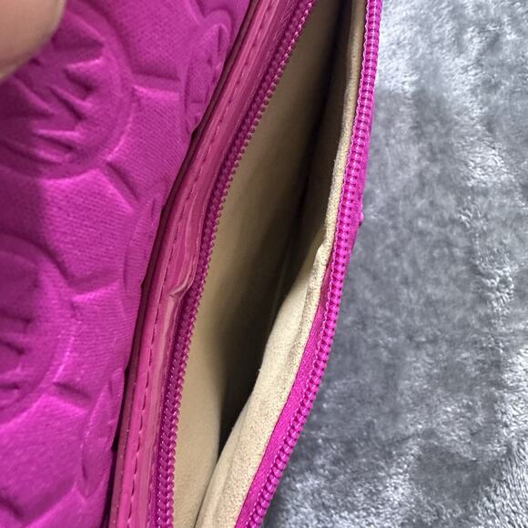 Michael Kors Monogram Embossed Crossbody Women’s Messenger Pink Bag - Picture 5 of 10